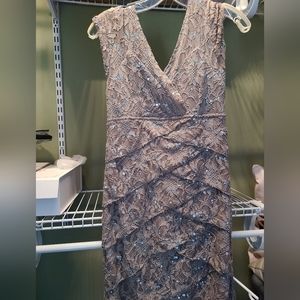 Dress barn Beige/tan sequin dress!